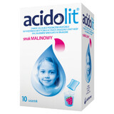 Acidolites, raspberry flavor, 10 sachets