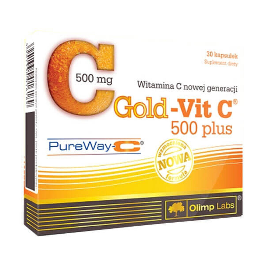 Olimp Gold-Vit C 500 Plus, 30 gélules