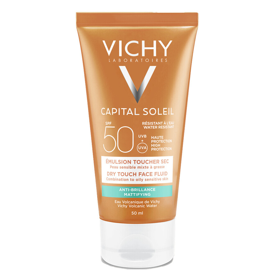 Vichy Capital Soleil, crème matifiante pour le visage, SPF 50, 50 ml