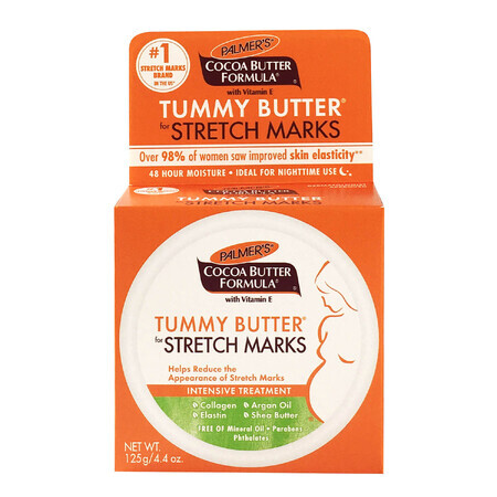 Palmer's Cocoa Butter Formula, beurre anti-vergetures pour le soin de l'abdomen pendant la grossesse, 125 g