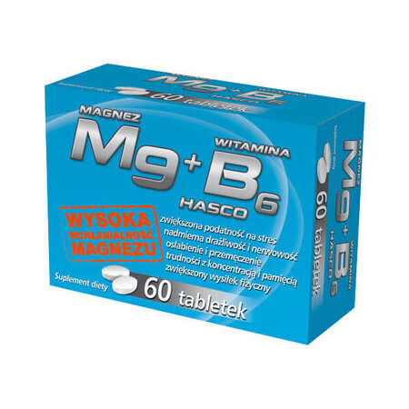 Mg Magnésium + Vitamine B6 Hasco, 60 comprimés