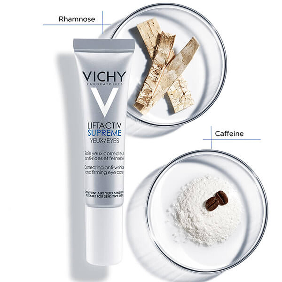 Vichy Liftactiv Supreme, anti-wrinkle treatment for eye lifting, 15 ml