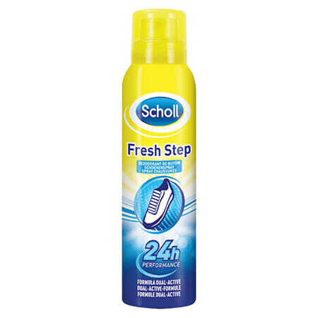 Scholl Fresh Step, déodorant pour chaussures neutralisant les odeurs, 150 ml