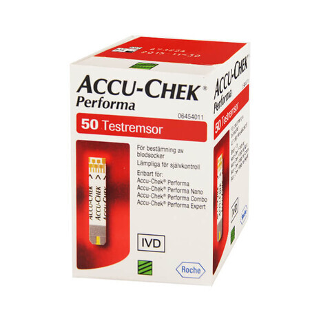 Accu-Chek Performa, bandelettes réactives, 50 unités