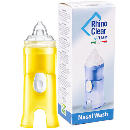 Flaem Rhino Clear, irrigateur pour le nettoyage du nez et des sinus, jaune