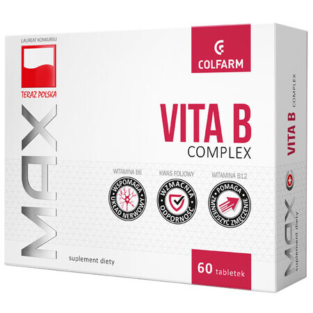 Max Vita B Complex, 60 comprimés