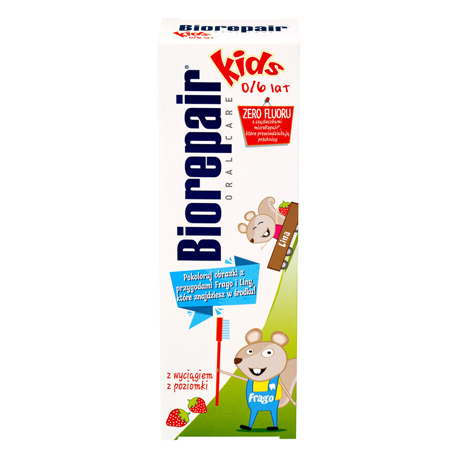 Biorepair Kids, dentifrice pour enfants de 0 à 6 ans, 50 ml