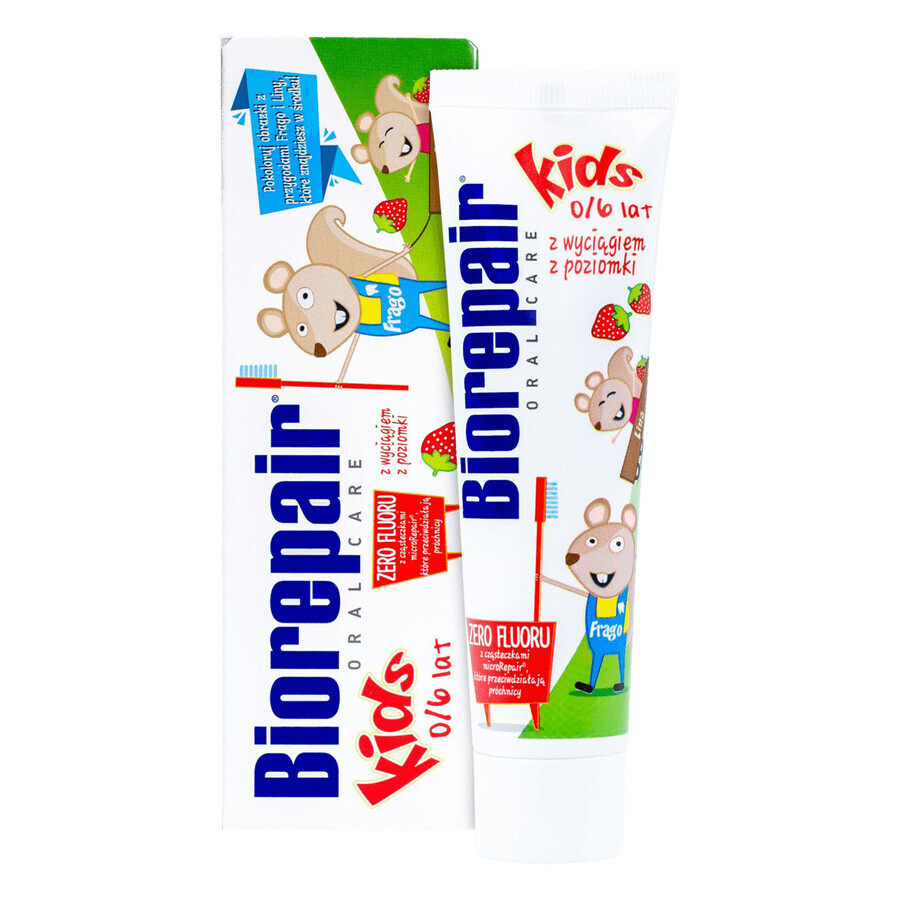 Biorepair Kids, dentifrice pour enfants de 0 à 6 ans, 50 ml