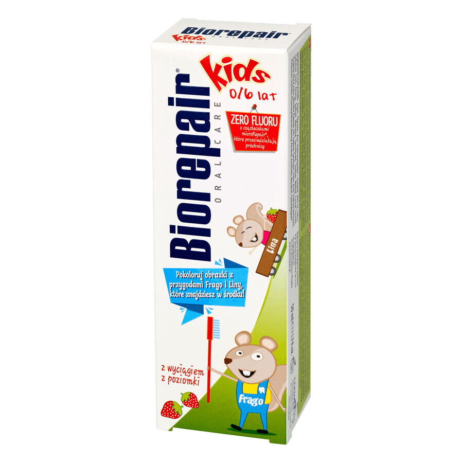 Biorepair Kids, dentifrice pour enfants de 0 à 6 ans, 50 ml