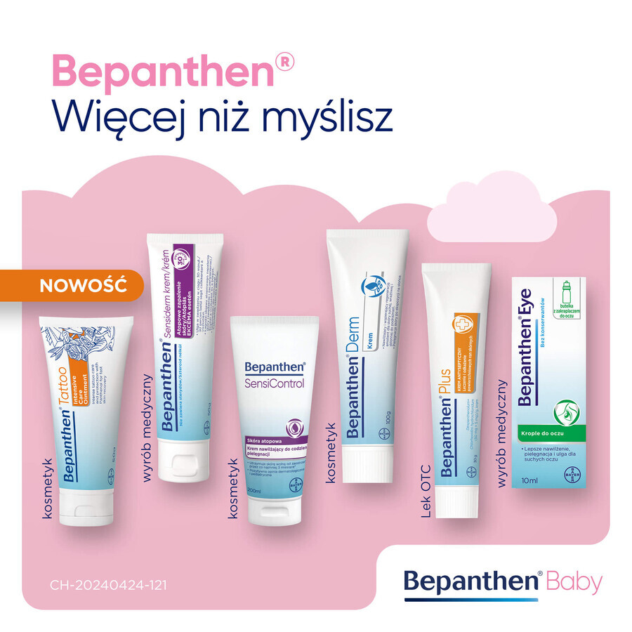 Bepanthen Baby, pommade pour l'érythème fessier des bébés, 100 g