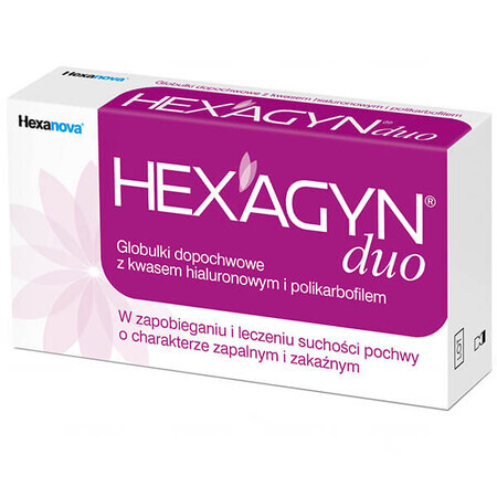 Hexagyn Duo, globules vaginaux, 10 unités