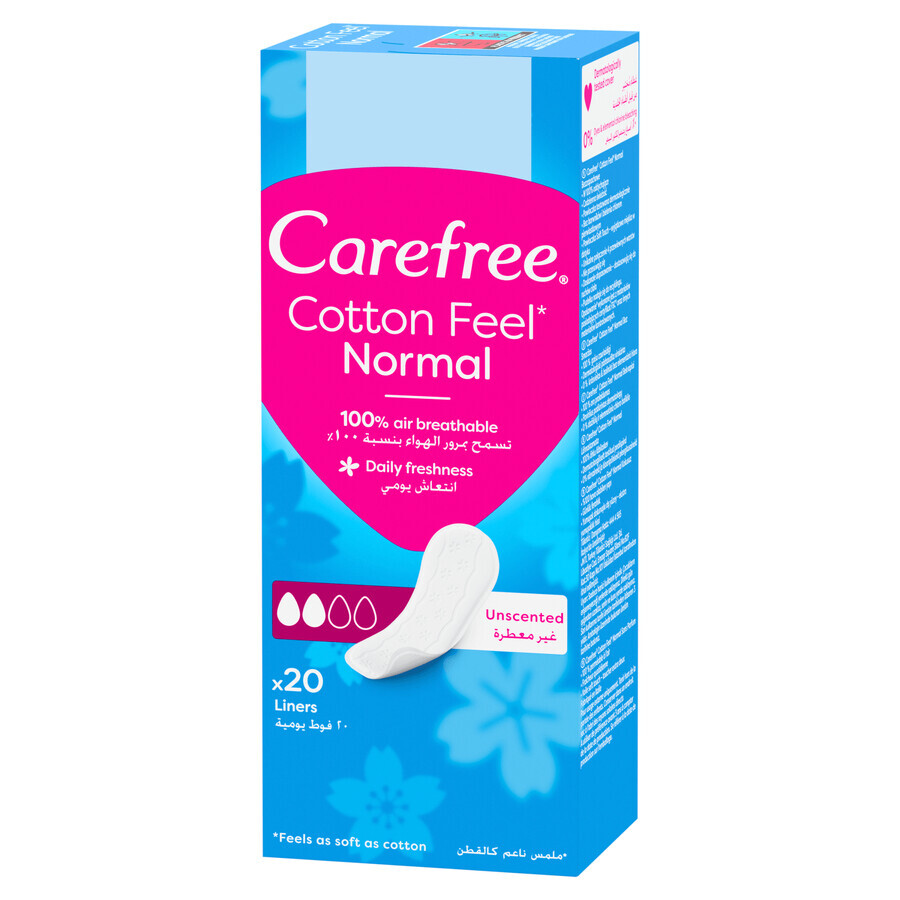 Carefree sanitary pads, cotton extract, 20 pcs