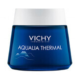 Vichy Aqualia Thermal, gel-crème de nuit hydratant et régénérant, Spa de nuit, 75 ml