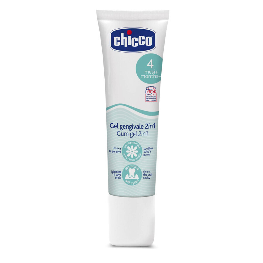 Chicco, gel de dentition multifonctionnel à partir de 4 mois, 30 ml