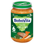 BoboVita Soup delicate veal broth with rice, after 6 months, 190 g