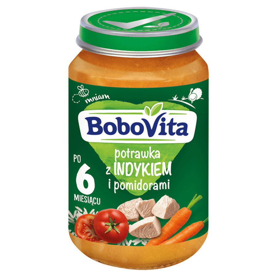 BoboVita Dinner, plat de dinde et tomates, après 6 mois, 190 g