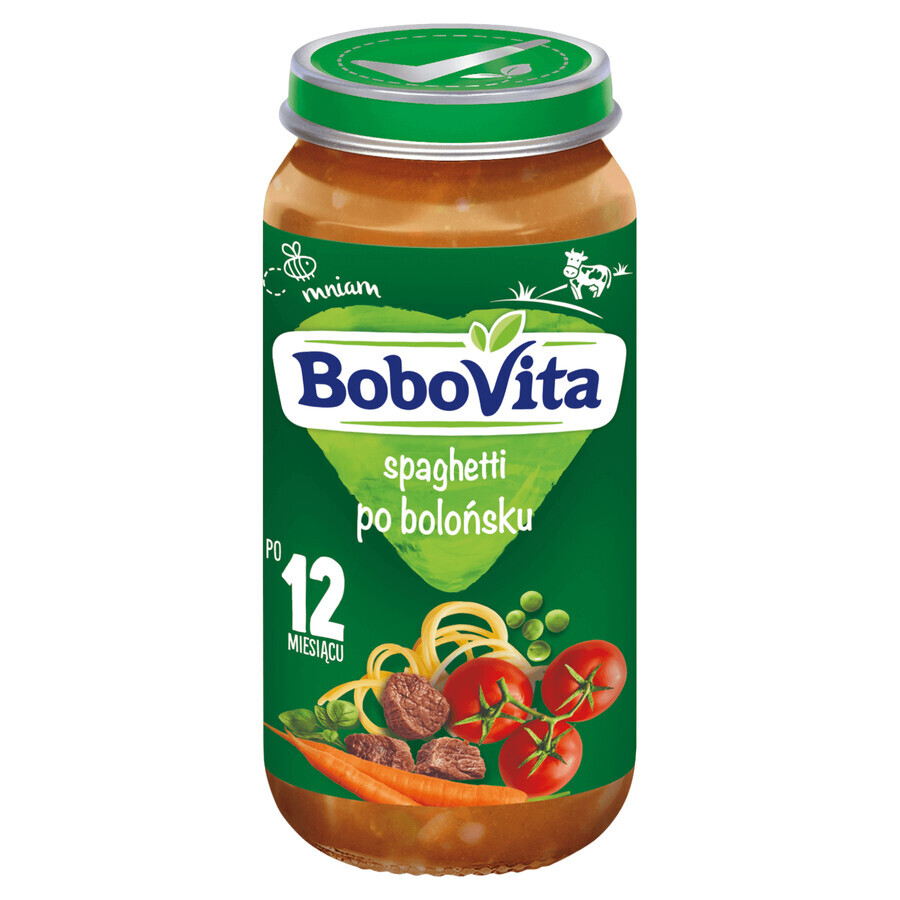 BoboVita Dinner, spaghetti Bolognese, after 12 months, 250 g