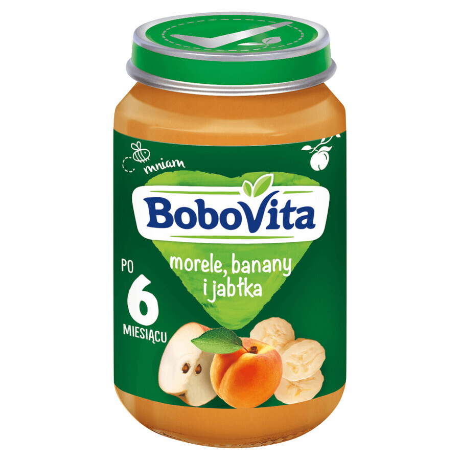 BoboVita Dessert, abricot, banane et pomme, après 6 mois, 190 g