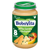 BoboVita Dessert, appel en banaan met biscuit, na 8 maanden, 190 g