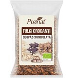 Crispy organic oat flakes with chocolate, 250 g, Pronat