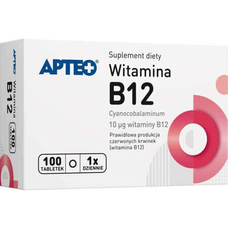 Apteo Vitamine B12 10 µg, 100 comprimés