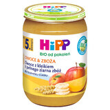 HiPP Fruit and Cereals Bio, terci de fructe cu cereale integrale, după 5 luni, 190 g