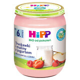 HiPP Fruit and Yoghurt Bio, căpșuni și zmeură cu iaurt, după 6 luni, 160 g