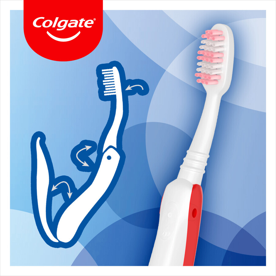 Colgate Portable/Travel, brosse à dents pliable de voyage, souple, 1 pièce