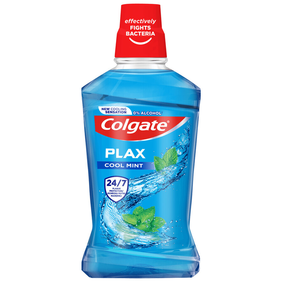 Colgate Plax Cool Mint, bain de bouche, sans alcool, 500 ml