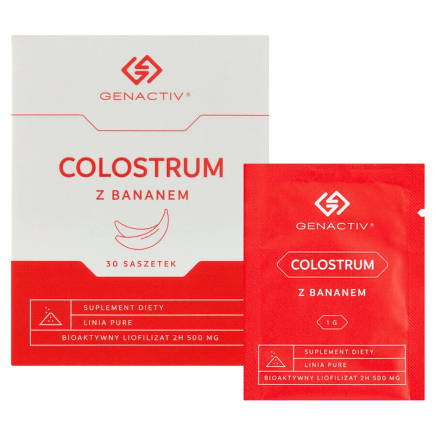 Genactiv Colostrum avec Banane, poudre, 1 g x 30 sachets