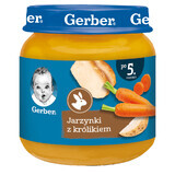 Gerber Lunch, vegetables with rabbit, after 5 months, 125 g