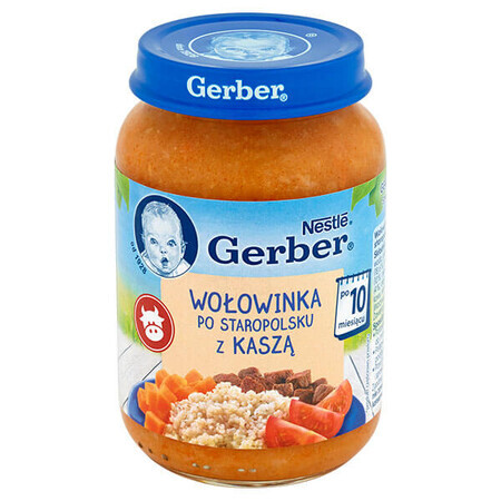 Gerber Dinner, beef stew with porridge, after 10 months, 190 g