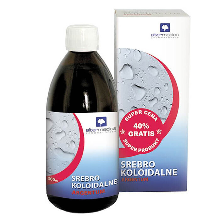 Alter Medica, argent colloïdal, Argentum, tonique, 500 ml