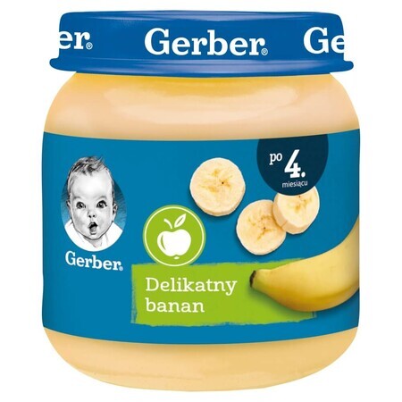 Gerber, Dessert, banane délicate, après 4 mois, 125 g