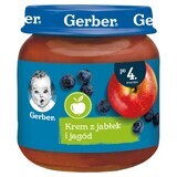 Gerber, Dessert, apple and berry cream, after 4 months, 125 g