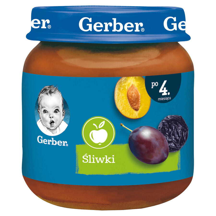 Gerber dessert, prunes, après 4 mois, 125 g