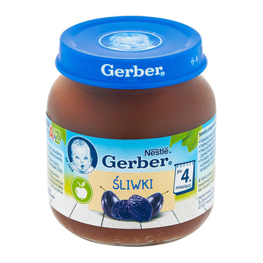 Gerber dessert, prunes, après 4 mois, 125 g