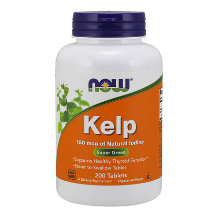 Now Foods Kelp, 200 comprimés