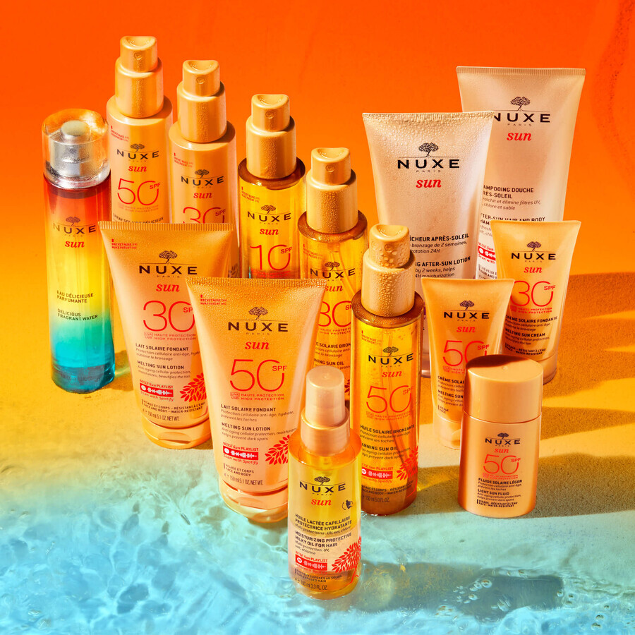 Nuxe Sun, lotion rafraîchissante après-soleil pour le visage et le corps, 200 ml