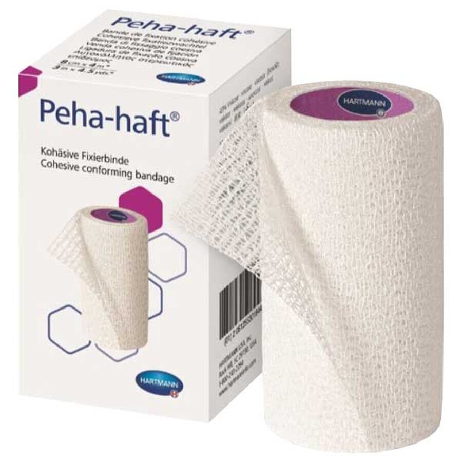 Peha-haft, elastische steunband, 12 cm x 4 m, 1 stuk