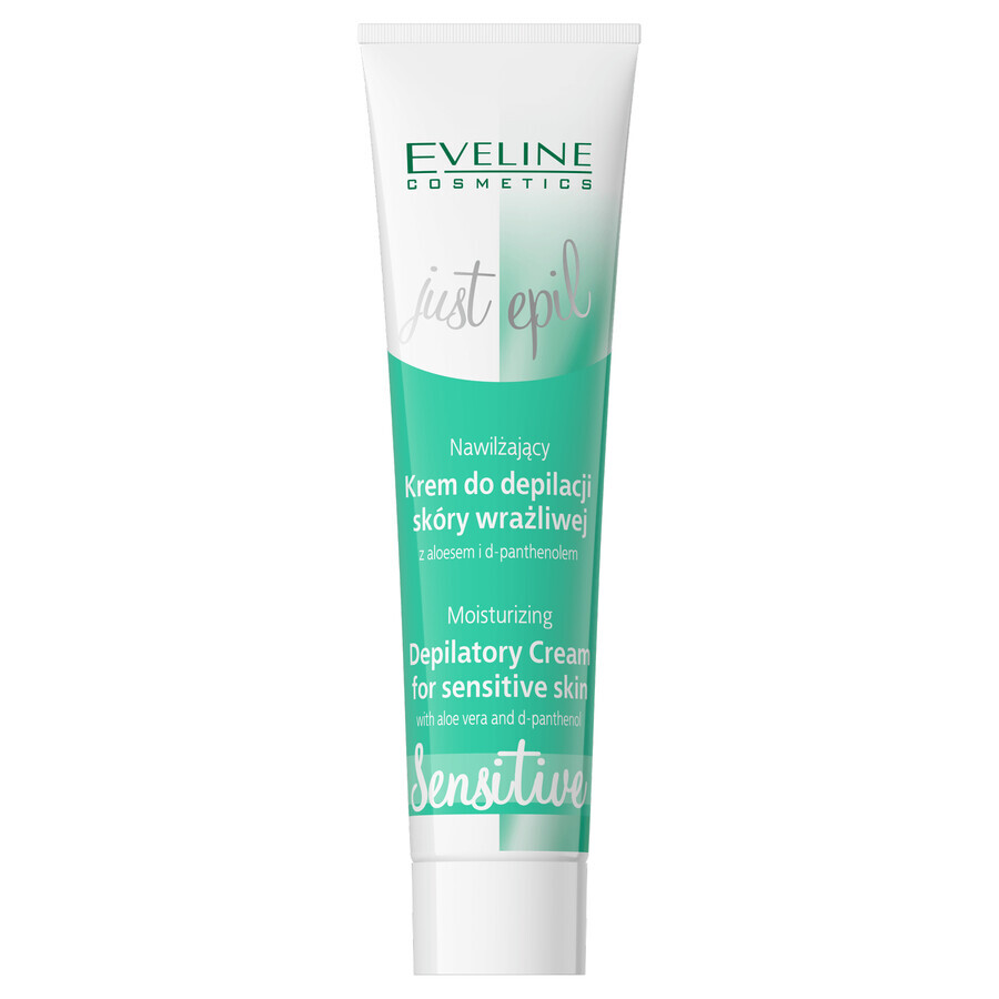 Eveline Cosmetics Just Epil, crema depilatoria hidratante para pieles sensibles, 125 ml