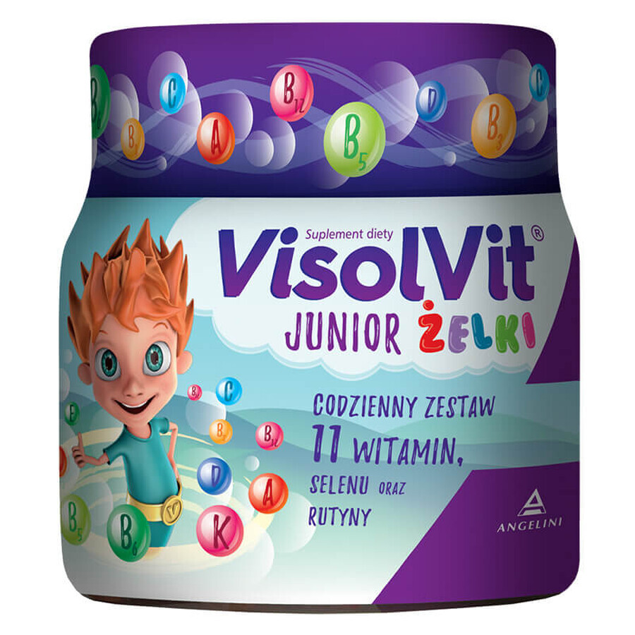 VisolVit Junior, Geleebohnen, Fruchtgeschmack, 50 Stück