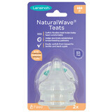 Lansinoh, tétine NaturalWave, débit rapide, 2 pièces