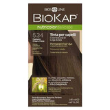 Biokap Nutricolor Delicato, tinte colorante para el cabello, 5.34 castaño miel, 140 ml