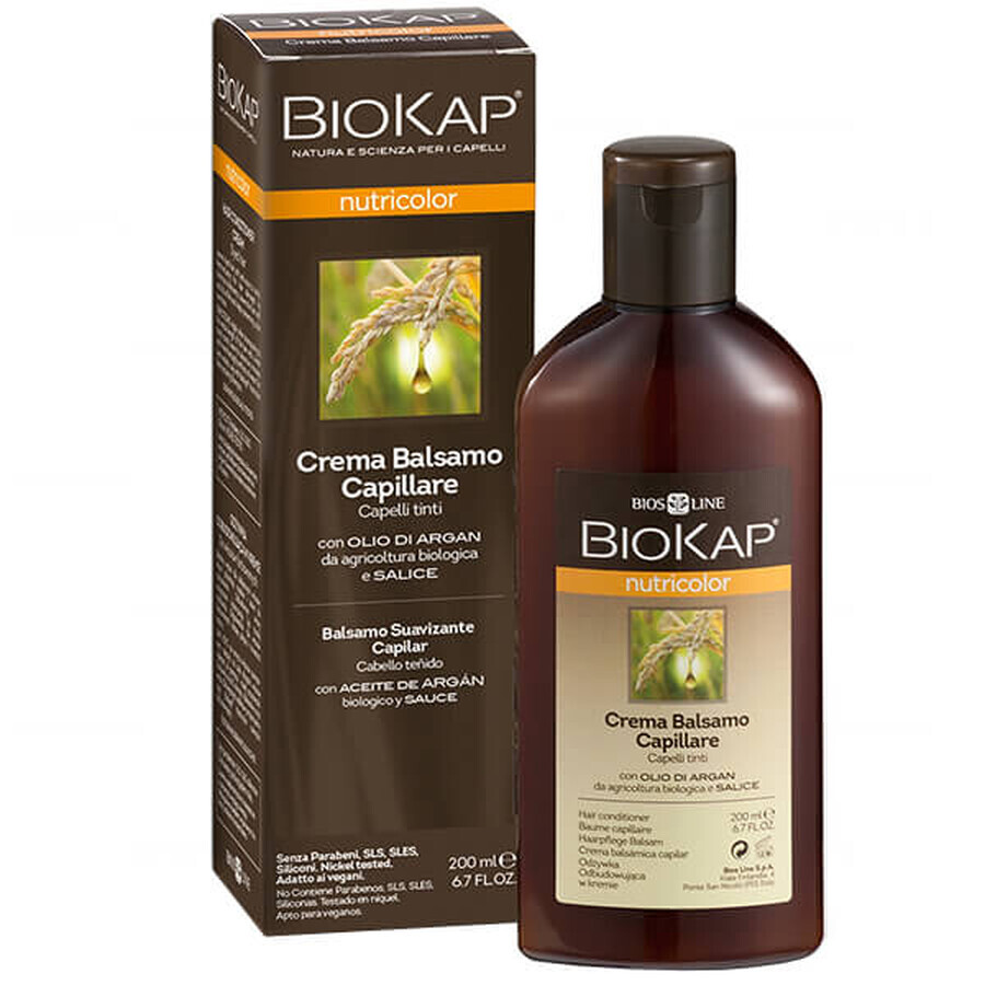 Biokap Nutricolor, crèmeconditioner voor gekleurd haar, 200 ml