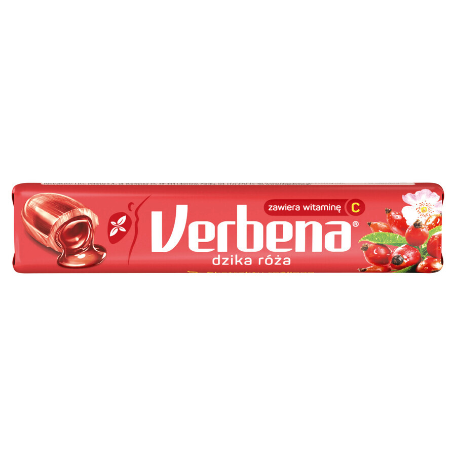 Verveine Rose Sauvage, bonbon aux herbes avec vitamine C, 32 g