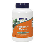 Now Foods Magnesium Malate 1000 mg, malate de magnésium, 180 comprimés