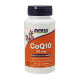 Now Foods CoQ10 30 mg, coenzyme Q10, 60 gélules végétales