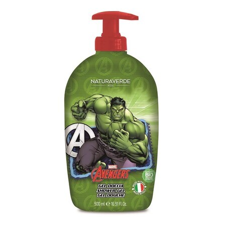 Avengers Hulk Gel douche au souci et à la camomille, 500 ml, Naturaverde