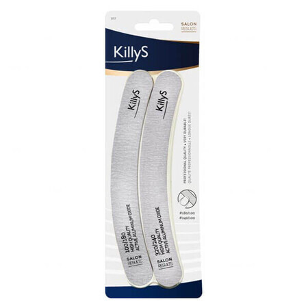 KILLYS, Lime à ongles professionnelle, banane, 2 pièces